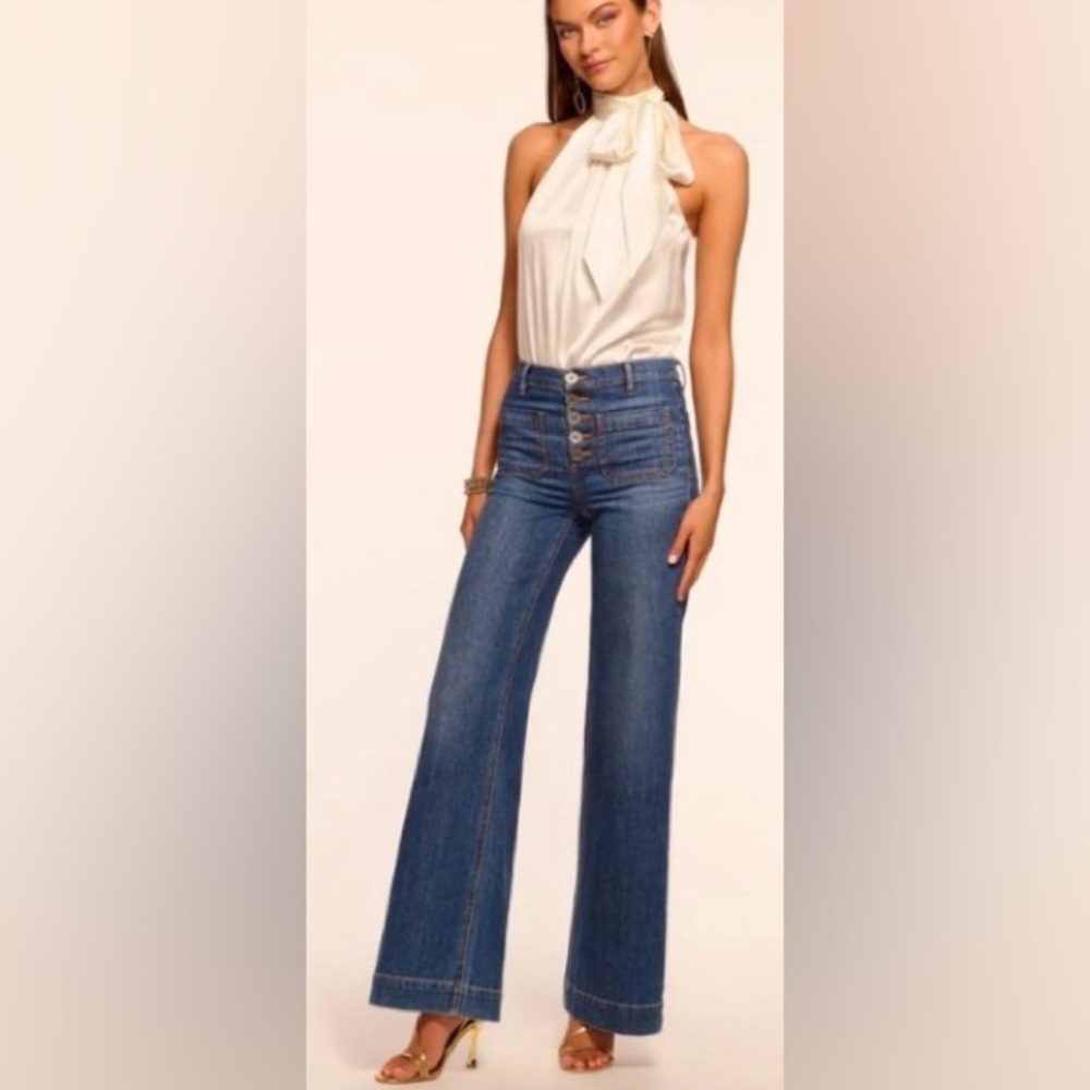 Ramy Brook Cindy Hi-Rise Flare Jeans